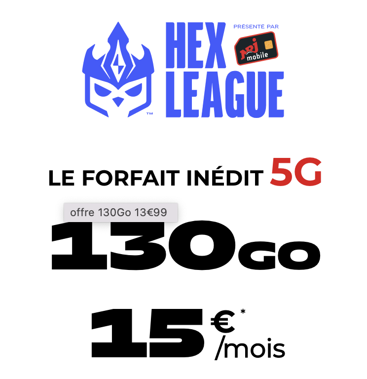 Profitez de la série limitée Hex League chez NRJ Mobile