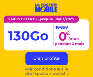 la poste mobile promo 130go