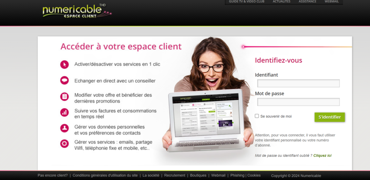 espace client numericable