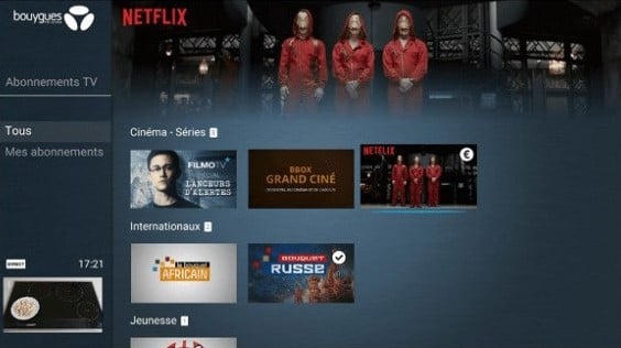 netflix bouygues interface