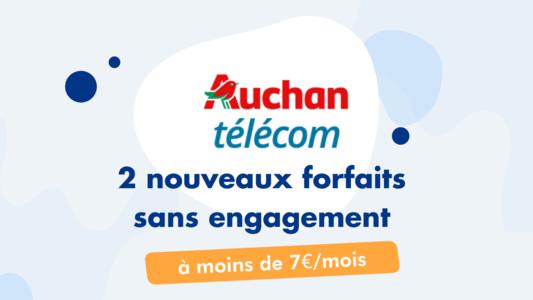 Forfaits Auchan moins de 7euros