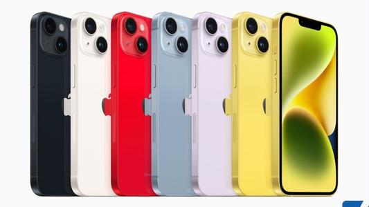 iPhone 14 et 14 Plus en jaune