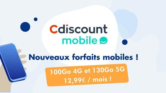 Nouveaux forfaits mobiles CDisocunt Mobile