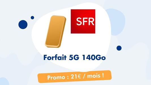 SFR Forfait Mobile 5G 140Go